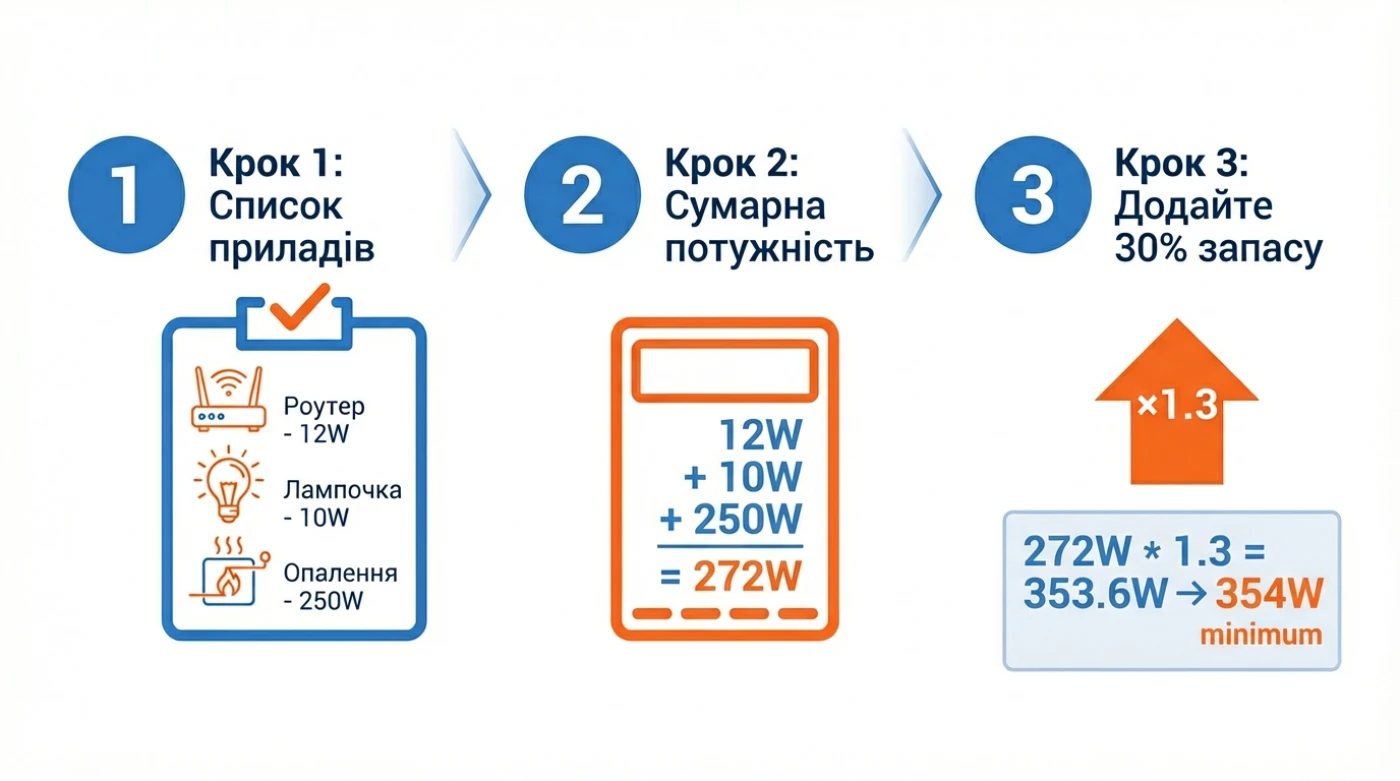 розрахунок потужності для квартири