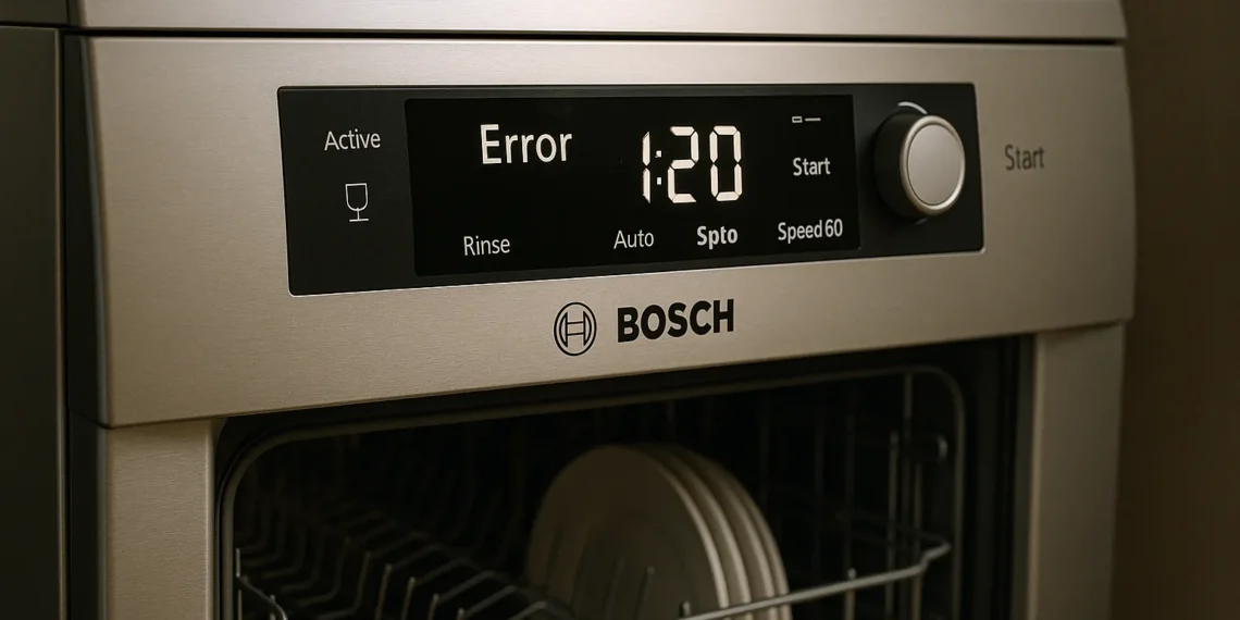 Помилки посудомийних машин Bosch