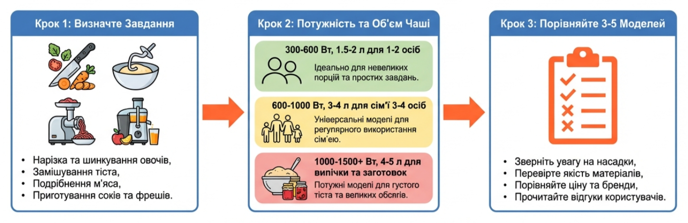 3 кроки вибору комбайна