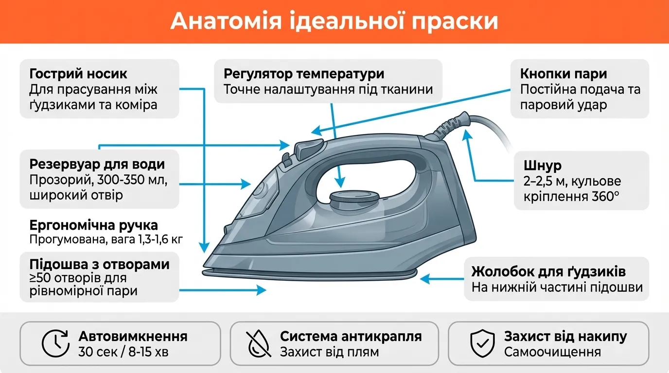 анатомія ідеальної праски