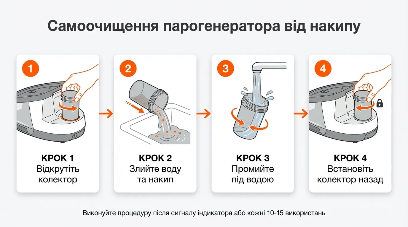 схема очищення від накипу