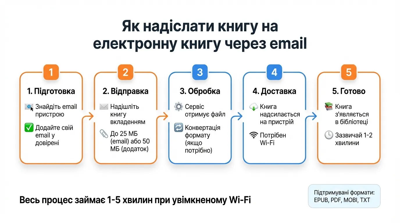 схема відправки книги по email
