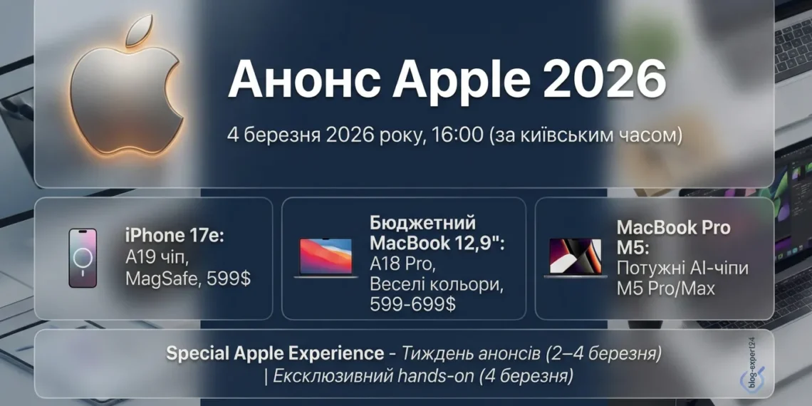анонс apple березень 2026