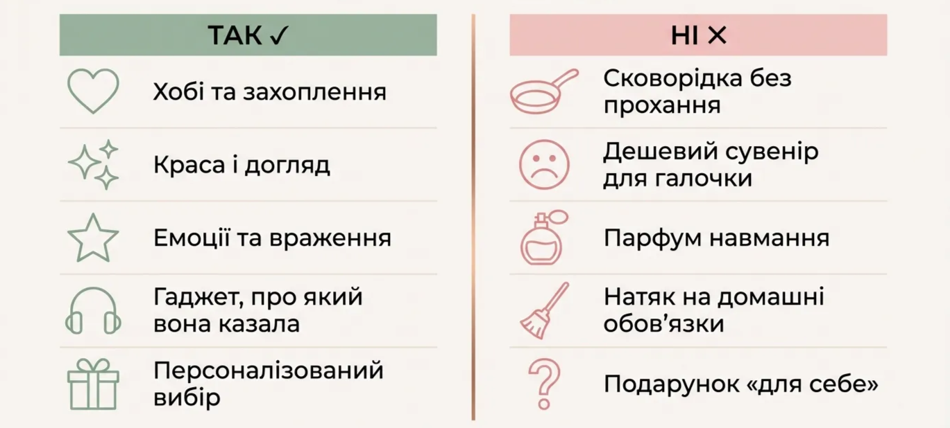 як не помилитися з подарунком