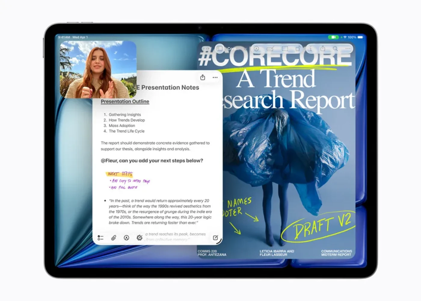 iPad Air M4 мультизадачність split screen