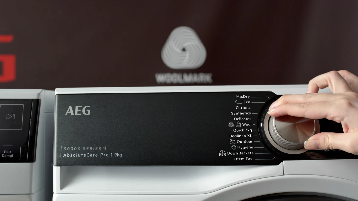 Сушильна машина AEG 9000X AbsoluteCare Pro з пуховиком у барабані