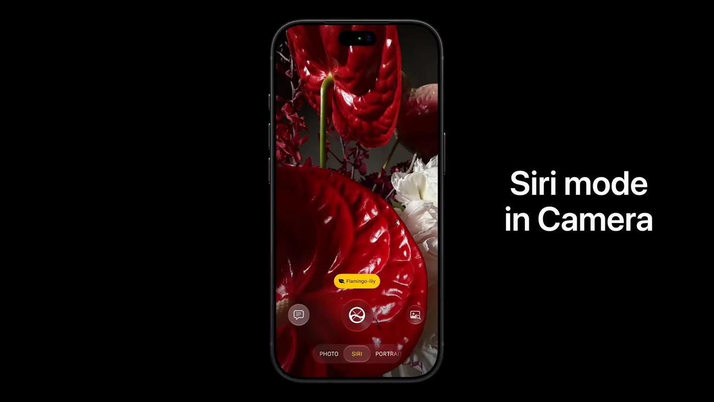 Siri вбудована в застосунок Камера на iPhone 18 Pro