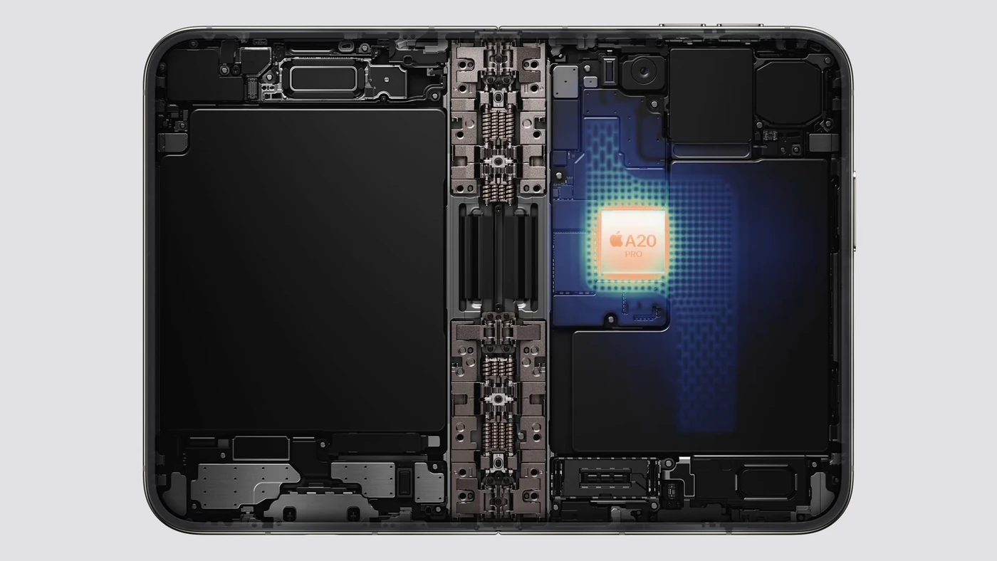 Внутрішня будова iPhone Duo: розташування чипа A20 Pro