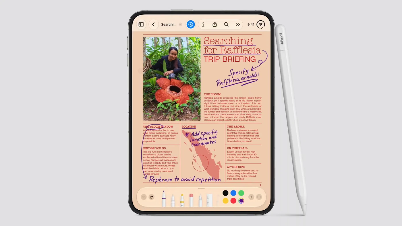 Внутрішній дисплей iPhone Duo 7,6 дюйма з Apple Pencil