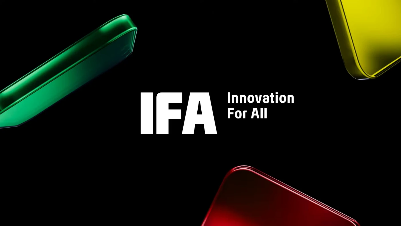 Заставка трансляції пресконференції відкриття IFA 2026 з гаслом Innovation For All
