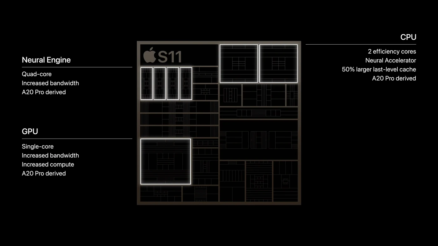 Структура чипа S11: CPU, GPU, Neural Engine