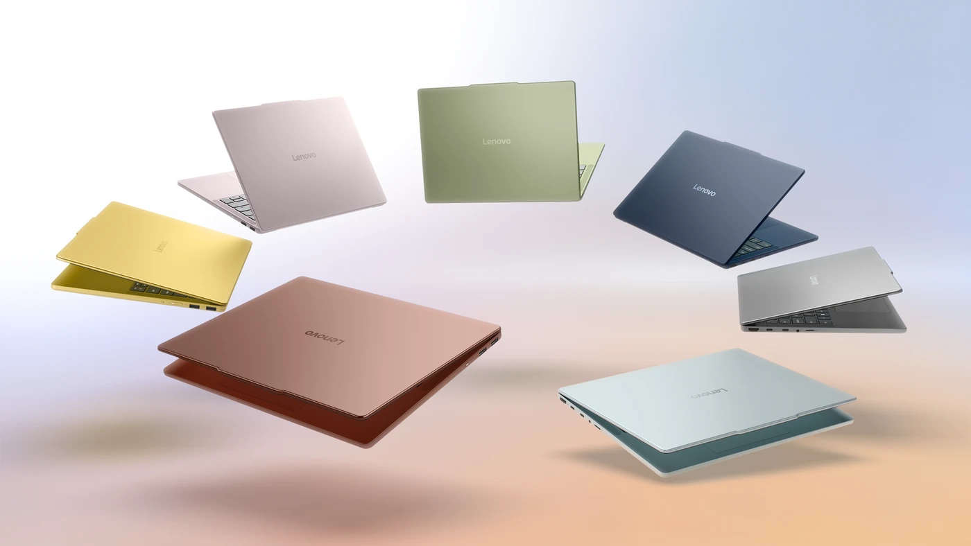 Ноутбуки Lenovo IdeaPad Vibe у кількох кольорах корпусу поруч