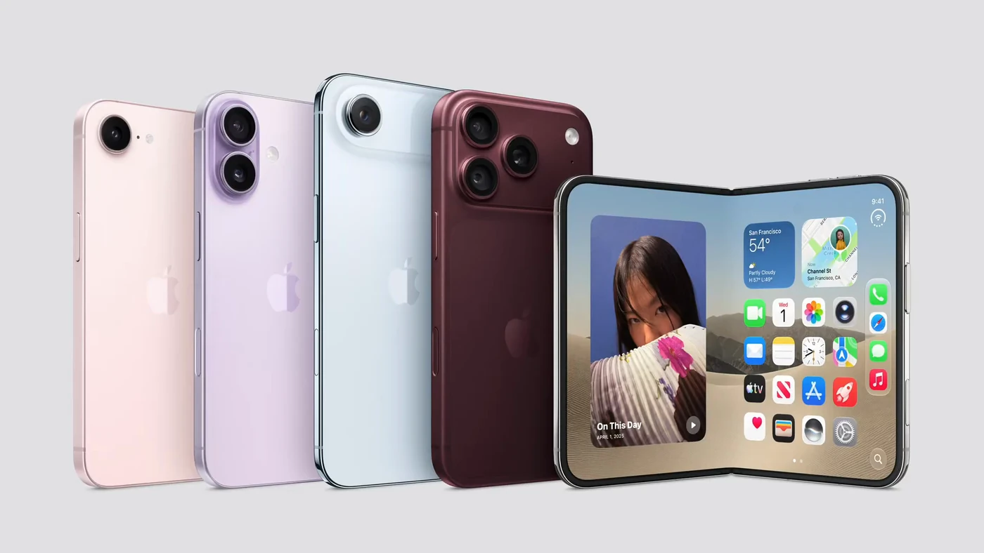 Лінійка iPhone: чотири кольори корпусу та розкладений iPhone Duo